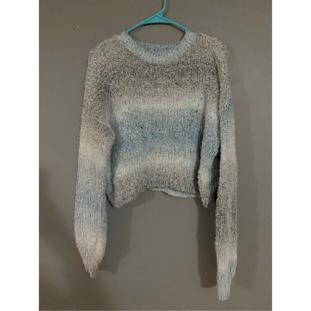 Wild Fable Sweater Ombre Striped Pullover Soft Cozy Short Knit Small